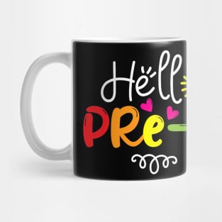 Hello Pre-K Shirt Fun Back to School Teacher Student Gift Mug